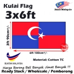 Kulai Flag 3x6ft 90x180cm FJD3653